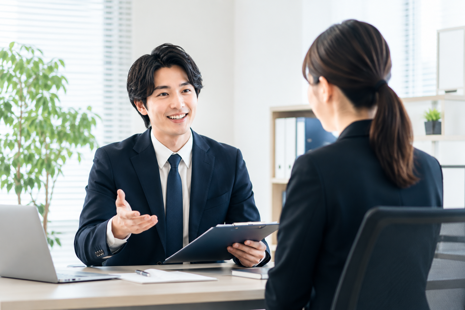 キャリア相談の面談風景