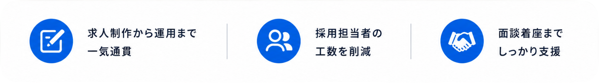 採用くんの特徴イメージ